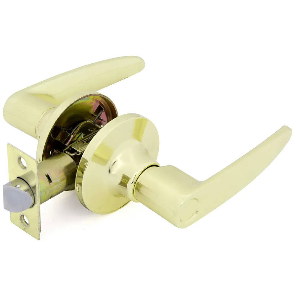 Ручка-защёлка 3502 PB PS, без запирания, цвет золото ФАБРИКА ЗАМКОВ STLM-2015005