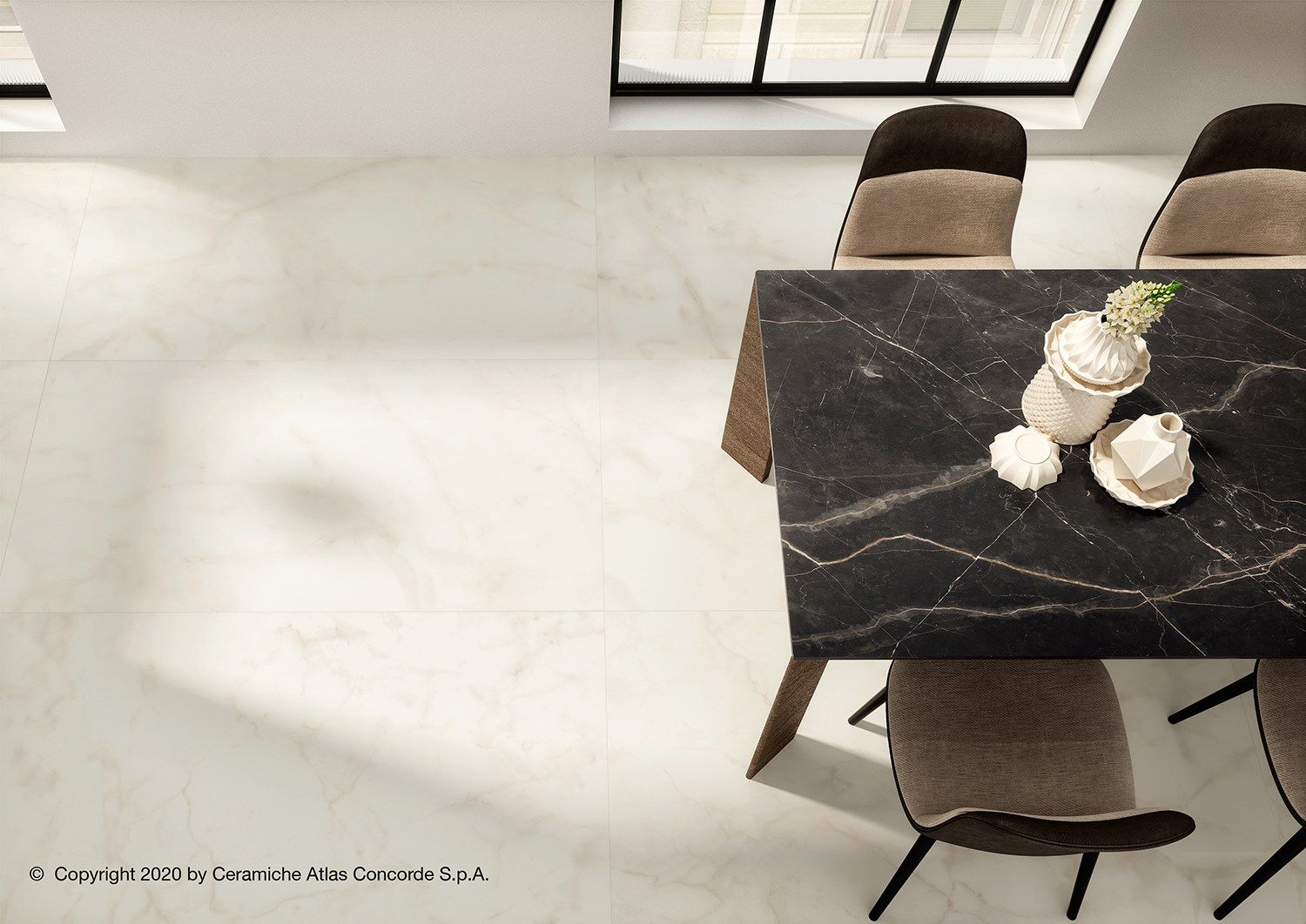 Пол из керамогранита с мраморным эффектом Atlas Concorde Marvel Shine ARCH-00045897 - Вид №27