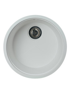 92704798 Кухонная мойка KitKraken Lake White O-510.9010 51х51, Матовый Белый Кварц STLM-0535100 KIT KRAKEN
