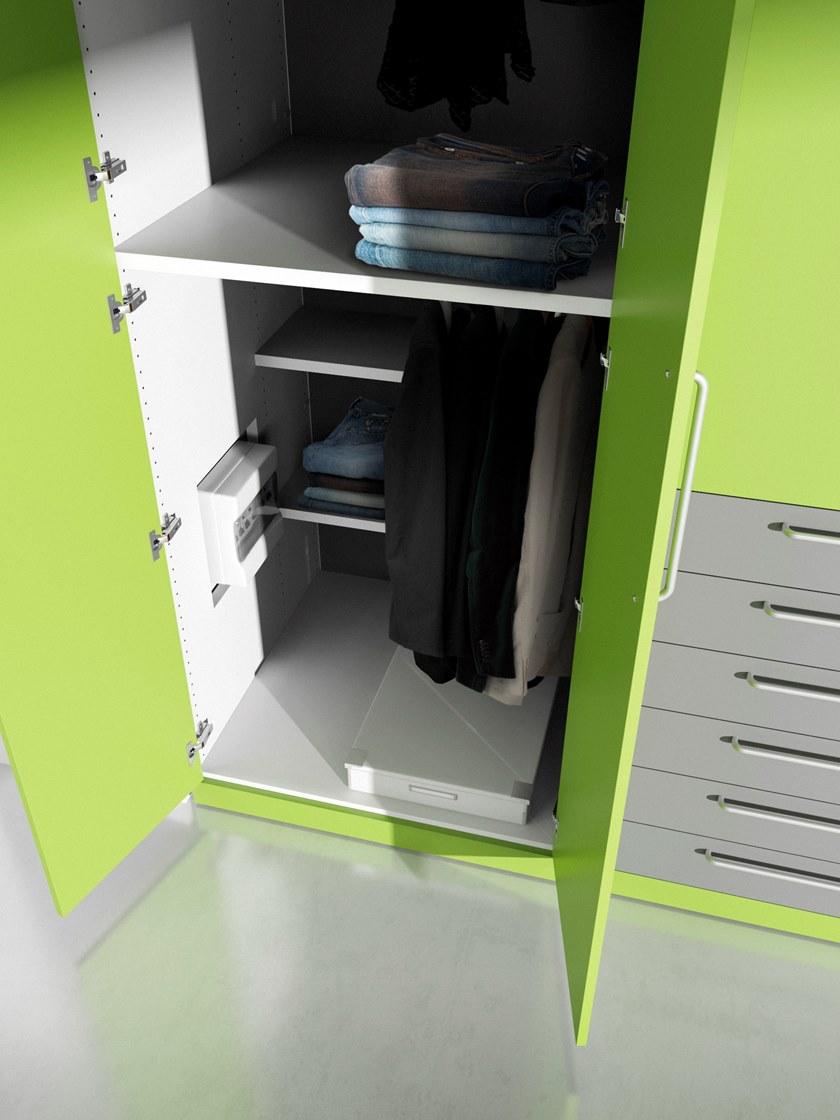 De Rosso Шкаф-купе с распашными дверцами из нпл Alfabeto sun-id-1363044 - Вид №8