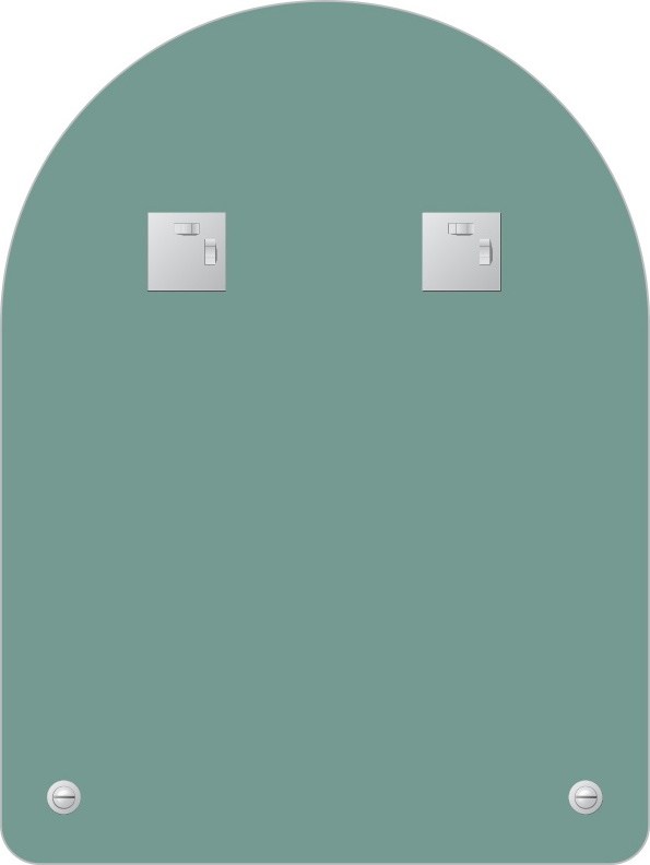 BY 0513 Зеркало с полочкой 60 cm EVOFORM Optima - Вид №2