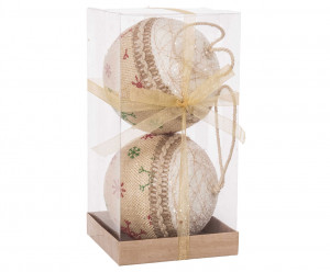 DZ-113-121 елочная игрушка, набор 2шт TO4ROOMS