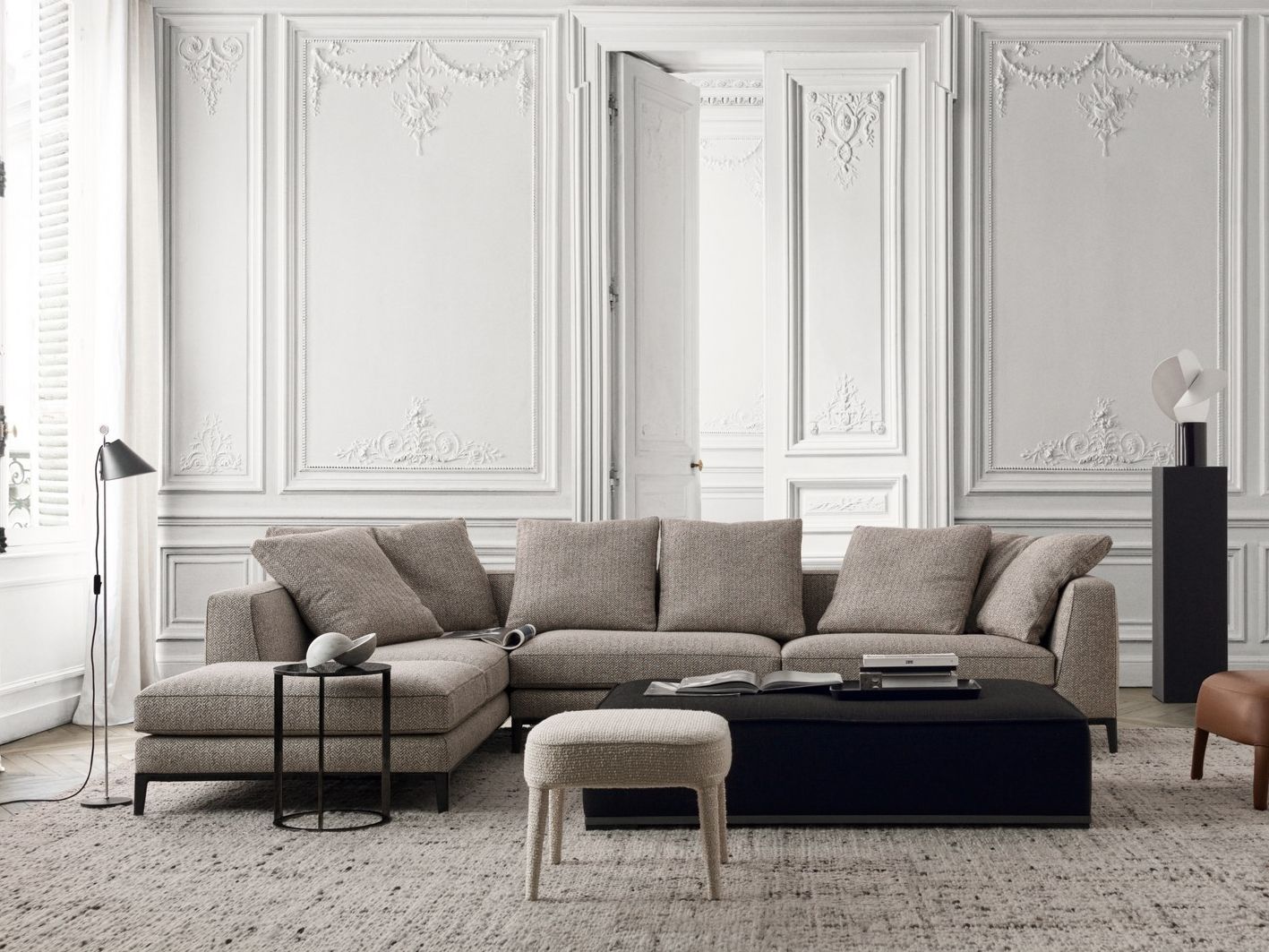 Угловой диван из ткани Maxalto Lucrezia Soft ARCH-00108784 - Вид №1