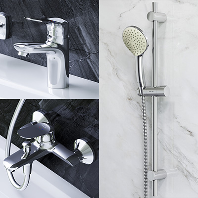 F40985C00 набор 3в1: см-ль д/умывальника см-ль д/ванны/душа душевой комплект шт. AM.PM Sunny