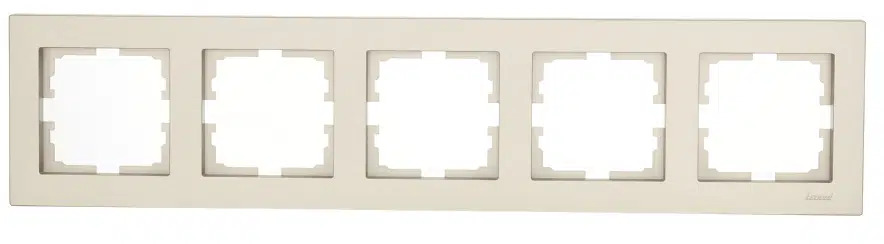 VESNA Рамка 5-ая горизонтальная без вст титан