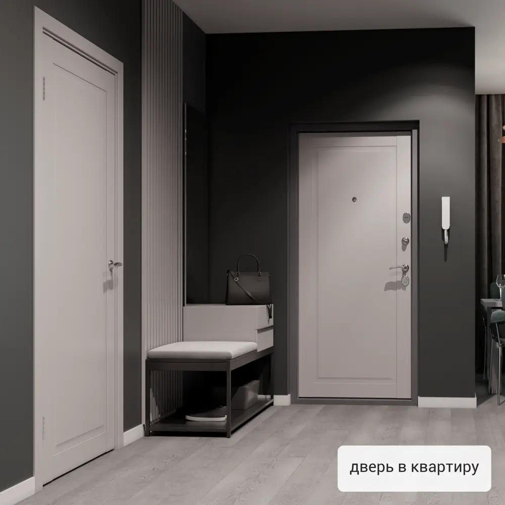 Дверь входная металлическая Страйд Пьемонт 950 мм левая цвет серый TOREX STLM-2114449 - Вид №17