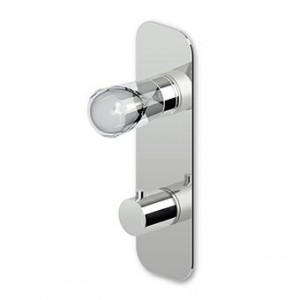 ZNU646 - R97810 - R97815 Встроенный термостатический смеситель для душа 1/2 "и переключатель на 2/3 с открытием / закрытием воды. Zucchetti Nude