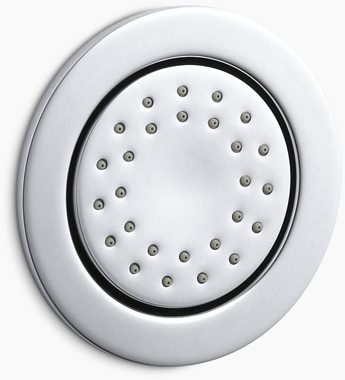 KOHLER WaterTile Круглый спрей для тела с 27 форсунками 2,0 галлона в минуту со стимулирующим спреем и воздушно-впускной технологией Katalyst K-8013-AK-2BZ  - Вид №1