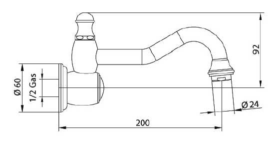 618120SN06 Излив Bandini Antica Santreyd - Вид №1