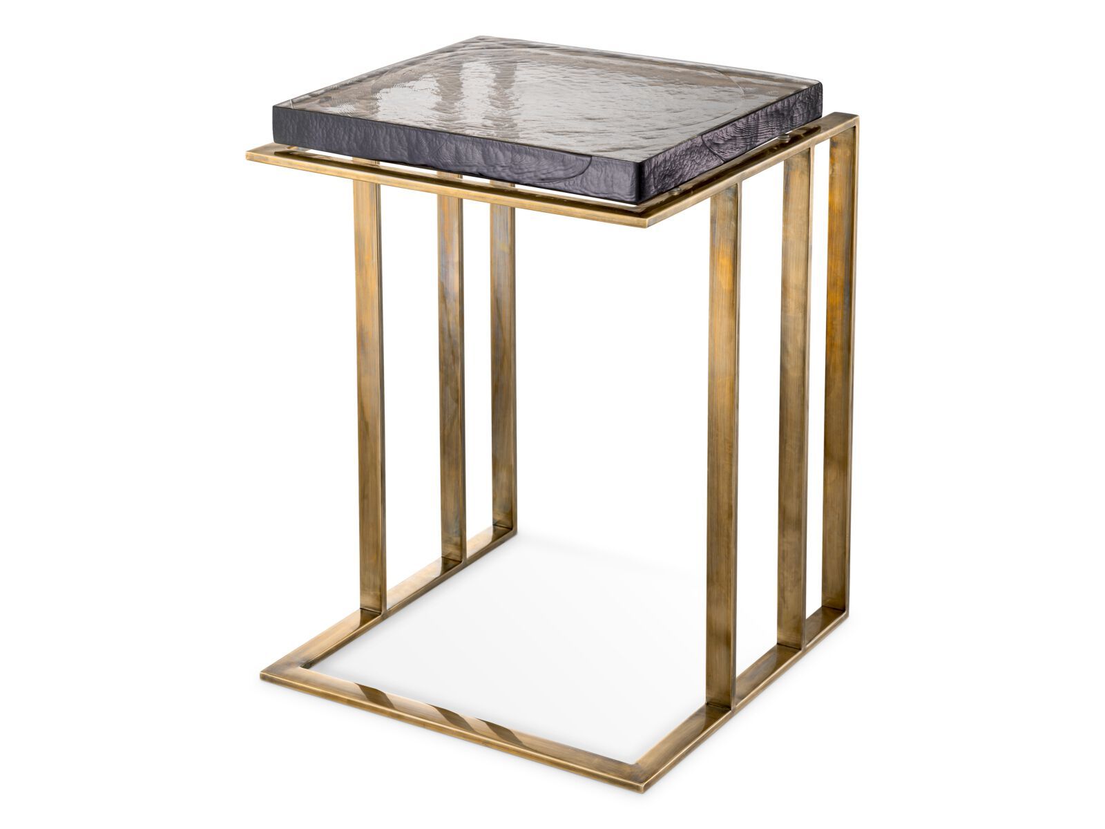 Журнальный столик из латуни и стекла Eichholtz CRESCENT ARCH-00017001