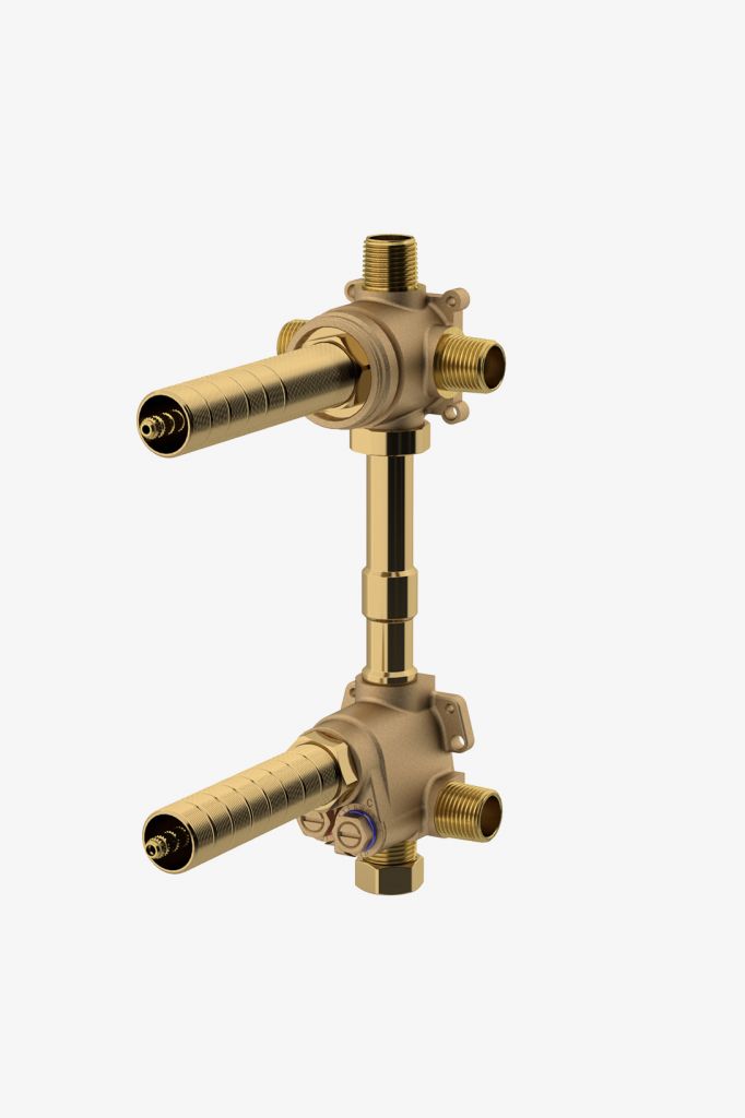 GUTH73 Универсальный термостатический клапан 1/2 "со встроенным трехходовым переключателем и запорным клапаном Waterworks Universal