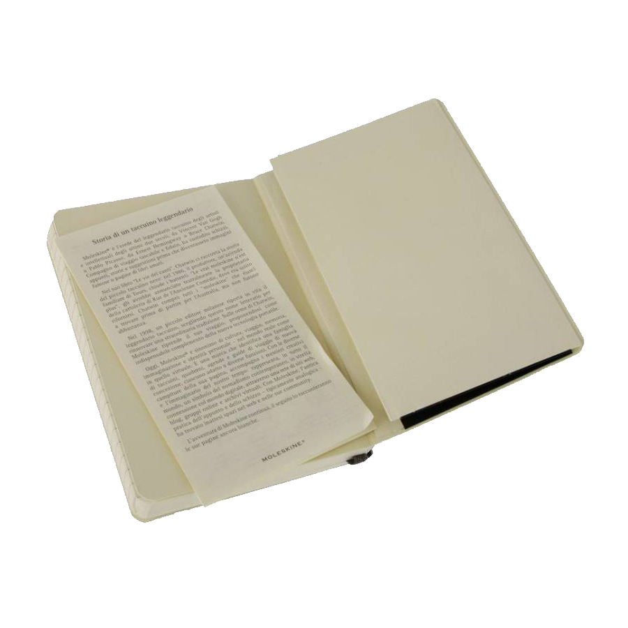 Блокнот Moleskine CLASSIC SOFT 90x140мм 192стр. линейка мягкая обложка фиксирующая резинка черный 385246 - Вид №2