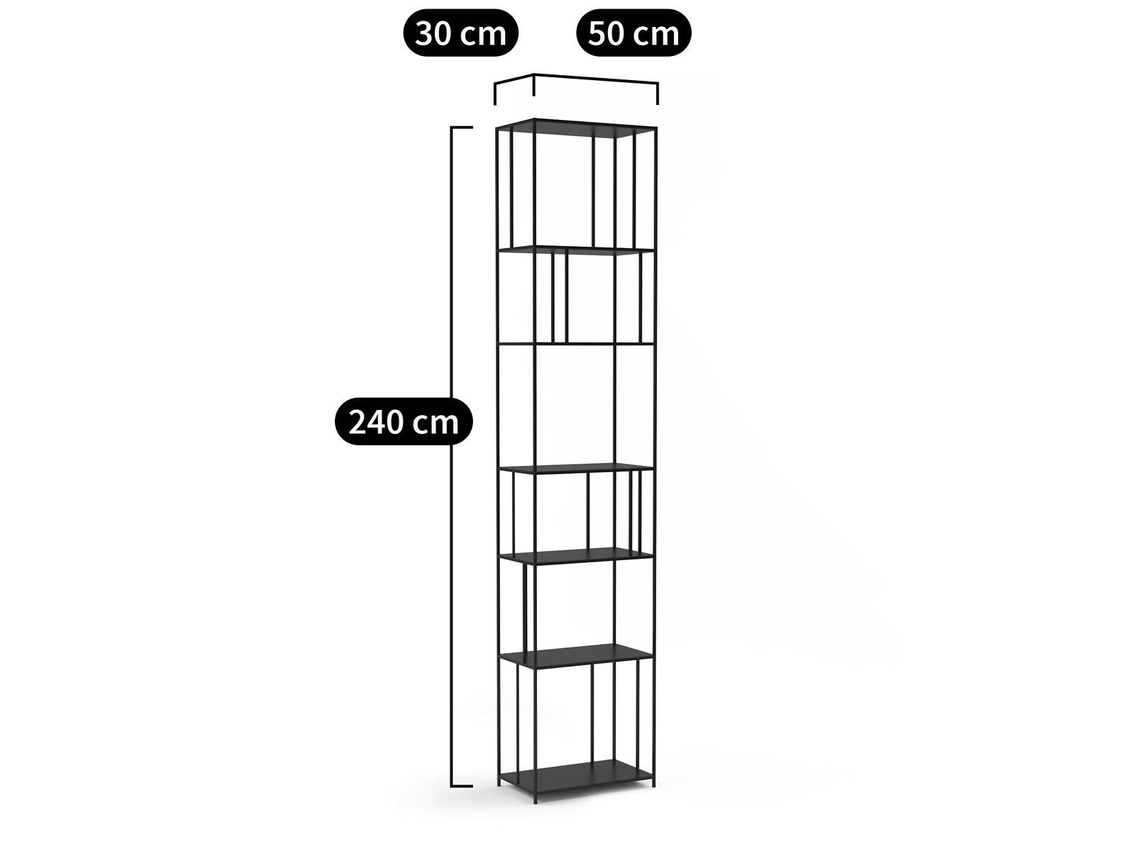 Книжный шкаф из металла AMPM PARALLEL ARCH-00149080 - Вид №10