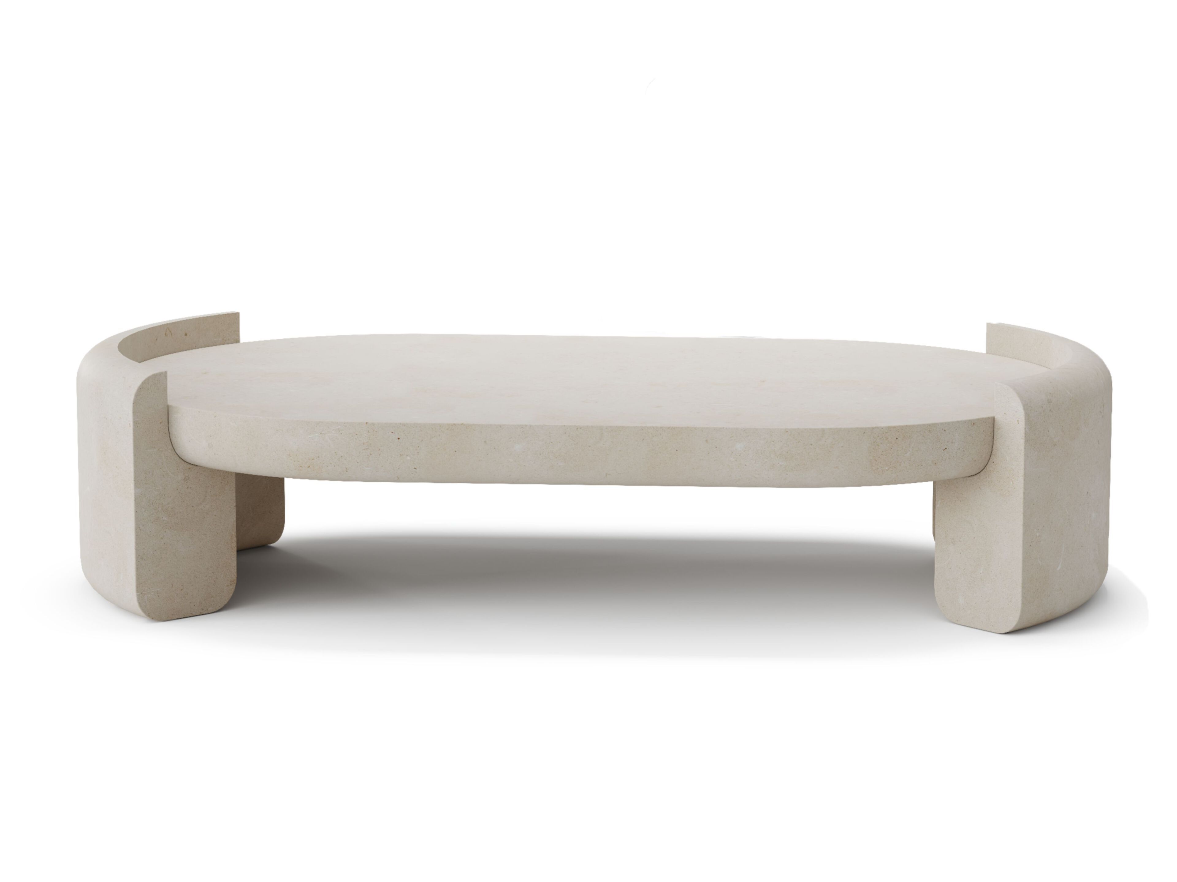 Низкий журнальный столик из натурального камня PIMAR Фуэнте ARCH-00008476