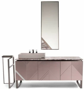 Visionnaire Тумба под умывальник из лакированной древесины с зеркальными дверцами