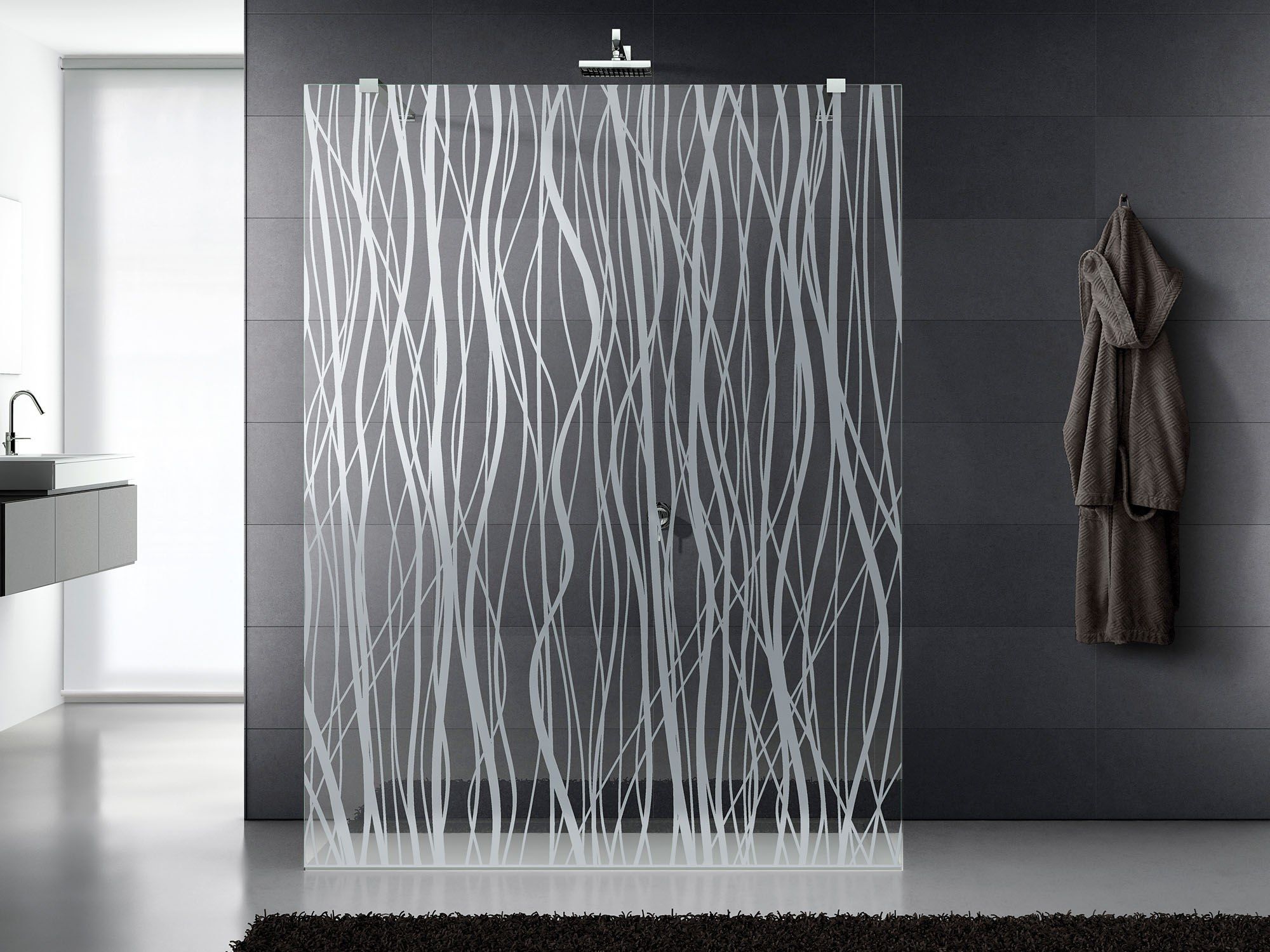 Матовое и декорированное стекло для душевых стен Madras® Madras® Texturizati ARCH-00034547