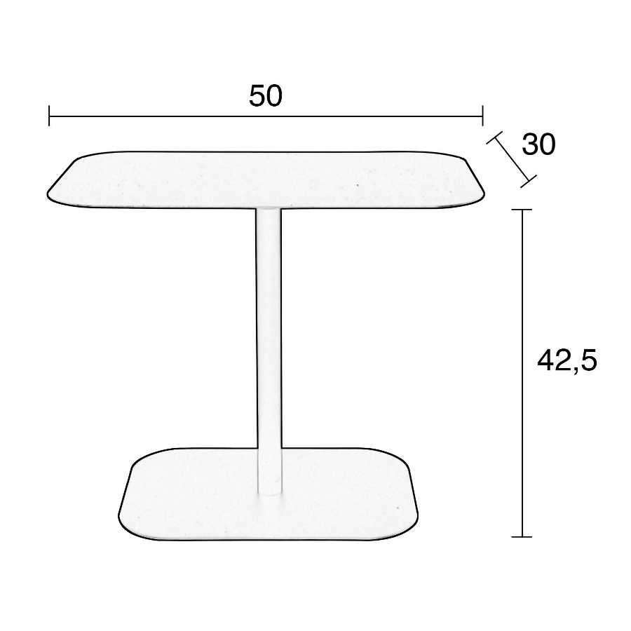 Столик прямоугольный Snow, мрамор Zuiver 2300157 - Вид №6