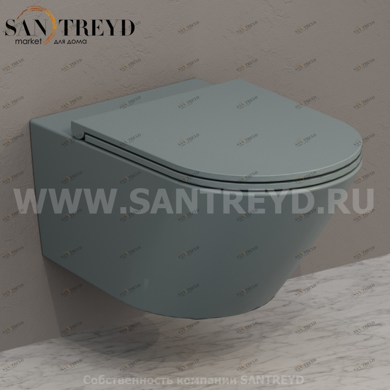 FOS05BL Подвесной унитаз настенный Синий Ceramica Globo FORTY3 Италия