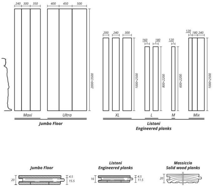 FOGLIE D'ORO Пол из орехового дерева Antique sun-id-1461020 - Вид №2