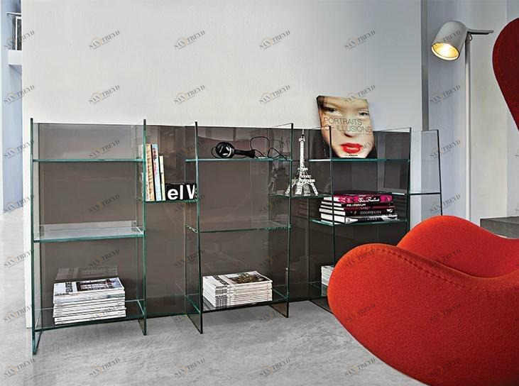 Sovet italia Модульный настенный книжный шкаф из хрусталя Delphi sun-id-1462664