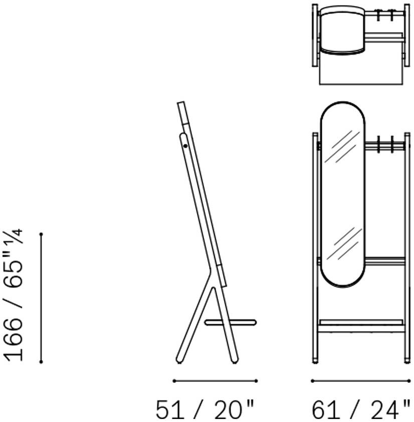 Poltrona Frau Овальное постоянное зеркало La collezione - mobili e complementi sun-id-1510432 - Вид №3