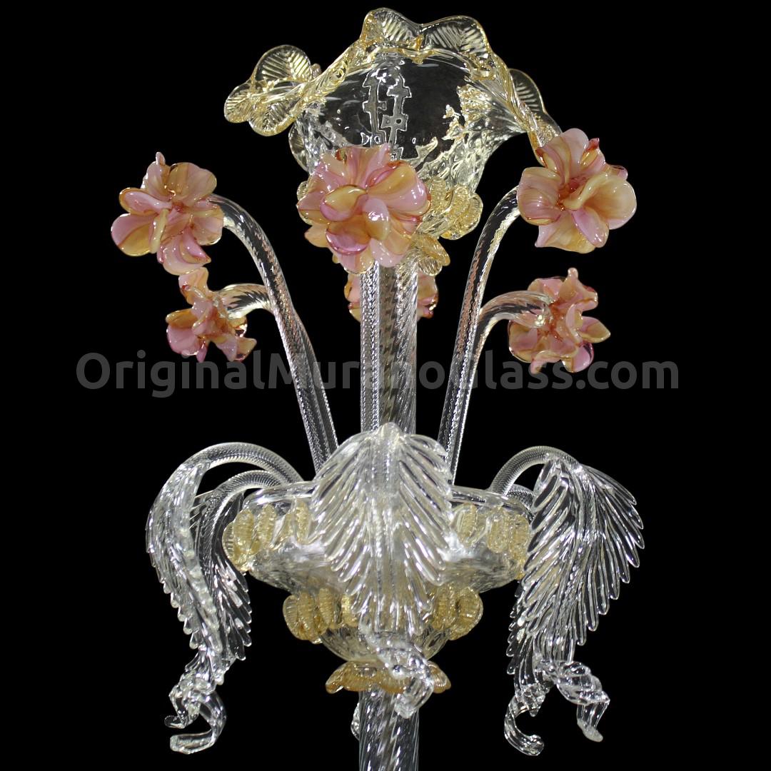 1067 ORIGINALMURANOGLASS Люстра Фиорентина на 6 лампочек - Реццонико - муранское стекло OMG  см CLASSICO - Вид №1