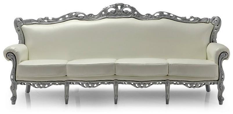 Domingo Salotti Мягкий 4-х местный кожаный диван Barokko sun-id-1447110 - Вид №1