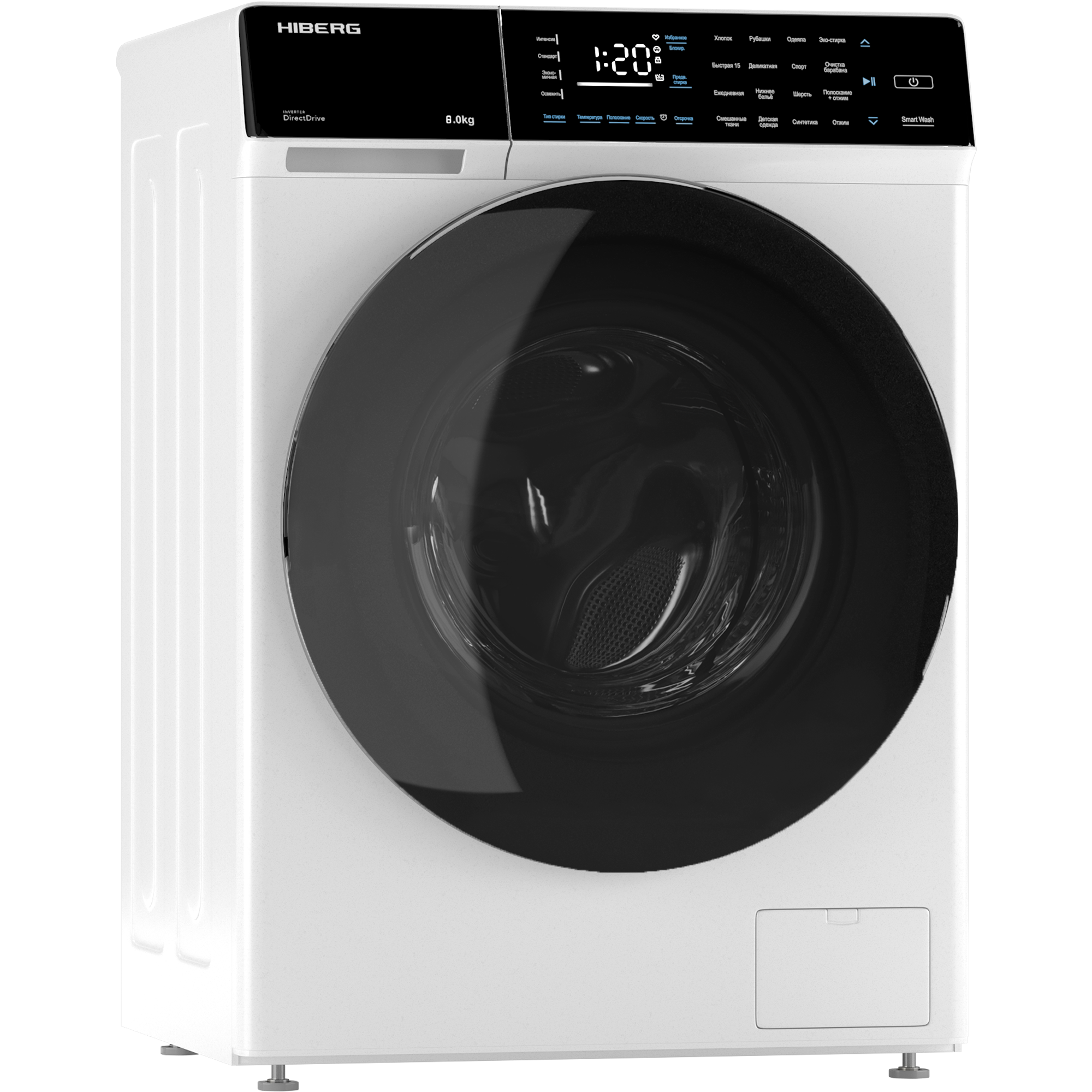 9917956 Стиральная машина HIBERG i-DDQ9-812 W белый STDN-0006676 - Вид №2