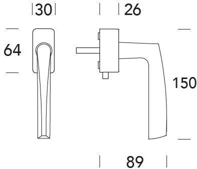 Reguitti Оконная ручка dk на розе Golf Aj15dkq1588 - Вид №1