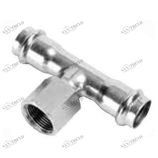 Тройник В-пресс 54 x 3/4" x 54 нержавеющая сталь IBP PS4130G0540654