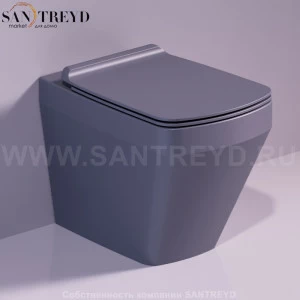 VI01ANTRACITEMATT Приставной унитаз напольный Черный Simas Baden Baden Италия