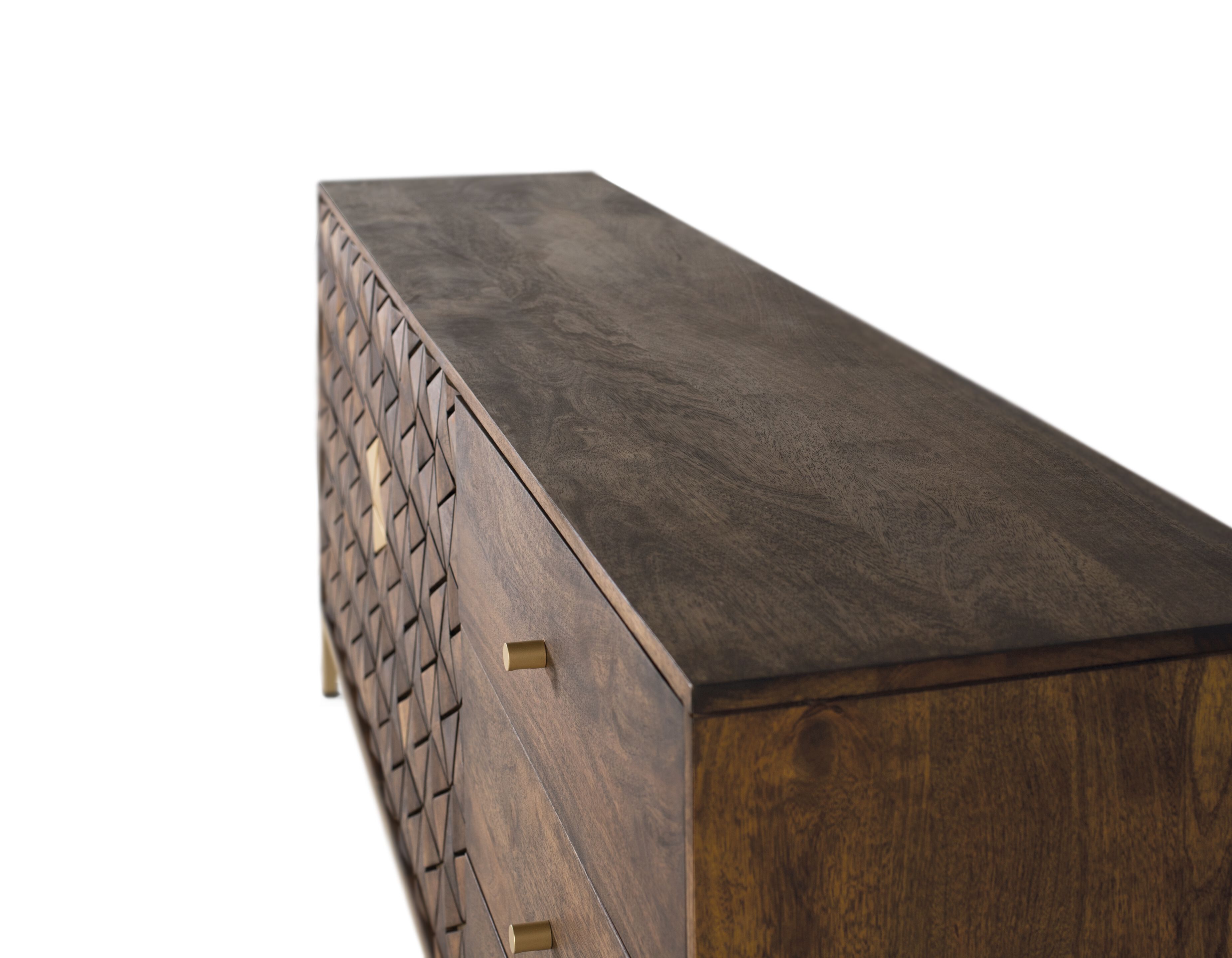 Шкаф из манго с выдвижными ящиками и распашными дверцами Giner y Colomer Bora Bora ARCH-00012905 - Вид №2