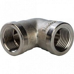 Угольник ВР 3/8" никель STOUT