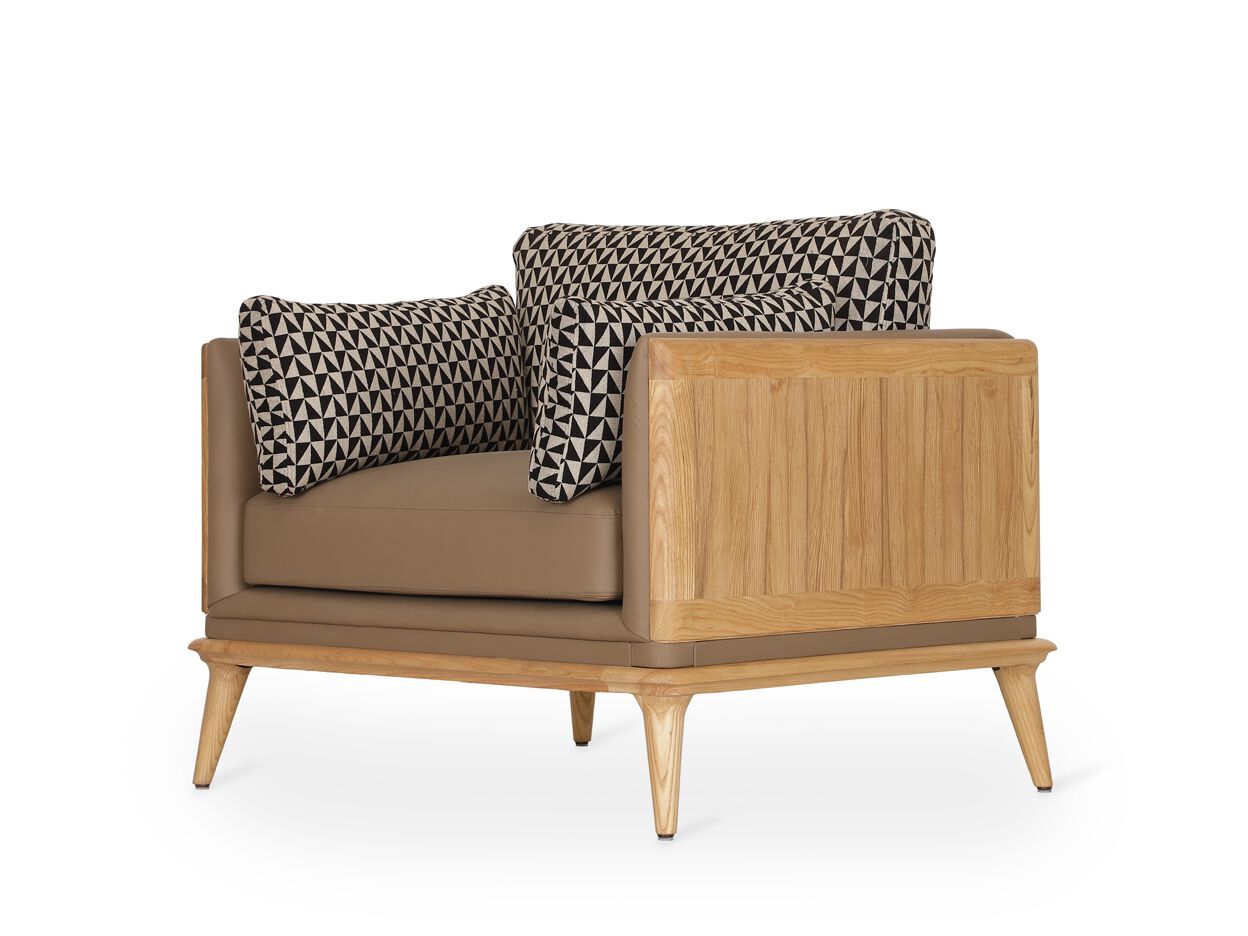 Тканевое кресло с подлокотниками Alankaram Mysig ARCH-00117749 - Вид №2