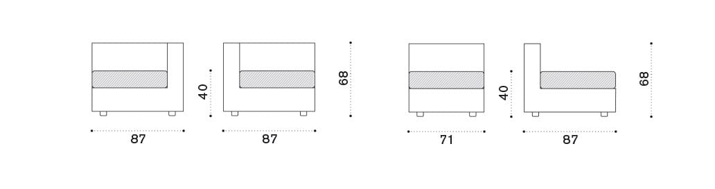 Угловой модульный садовый диван Ethimo ARCH-00133383 - Вид №5