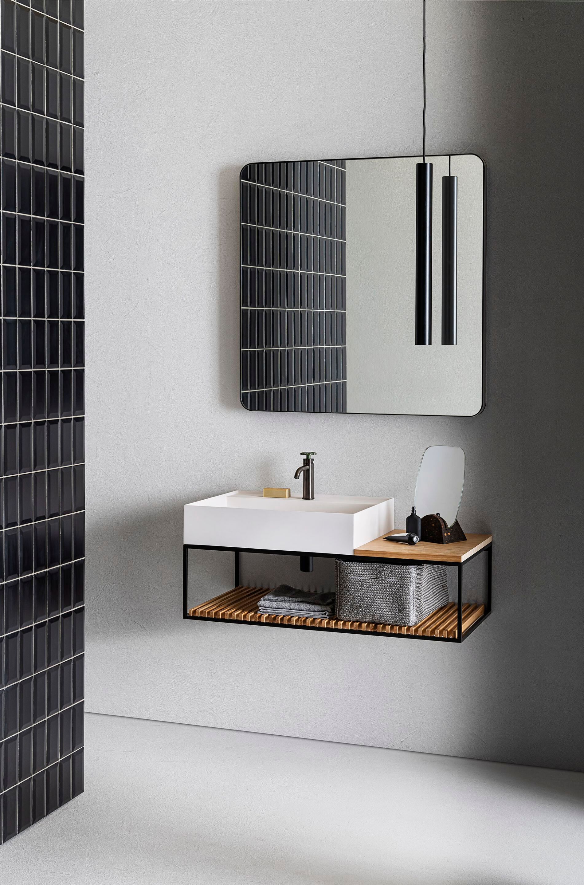 Подвесной туалетный столик с зеркалом Pirovano Element ARCH-00065426 - Вид №1