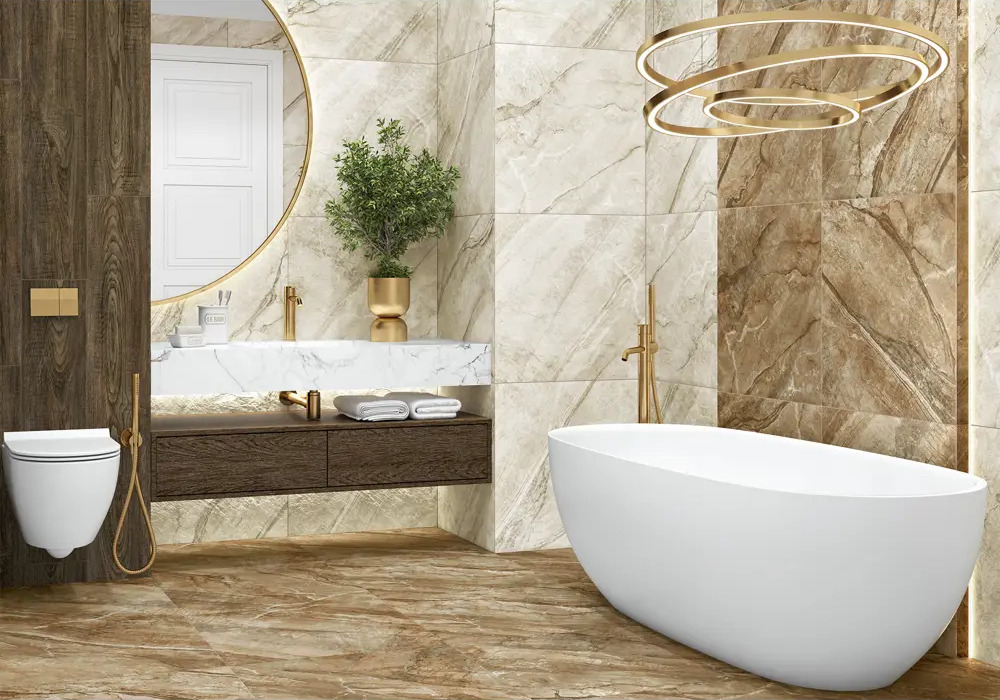 90814607 Плитка Alma ceramica GFU04MGM04R 60x60см 1.44 м² цвет бежевый, цена за упаковку STLM-0394908