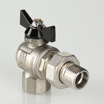 VT.328.N.05 Кран шаровой усиленный VALTEC PERFECT угловой с полусгоном Valtec 3/4"  - Вид №1