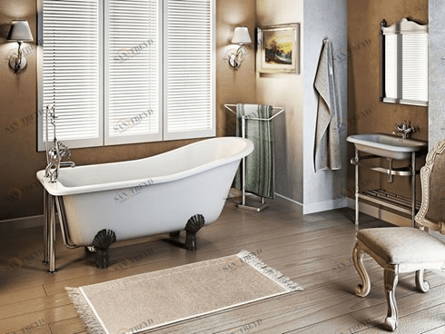 Ванна акриловая Harewood Slipper с ножками L3B Slipper Burlington E1, L3B