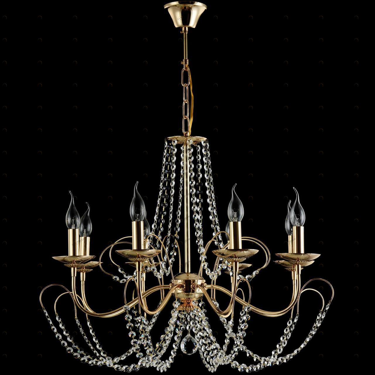 Подвесная люстра Freya Gracia FR1312-PL-08-G FREYA GRACIA 187169 Золотой 