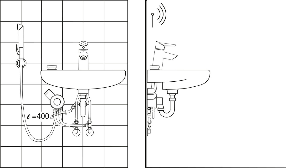 Oras 2715F Смеситель для умывальника, 3 V 2715F Optima Хром  - Вид №3