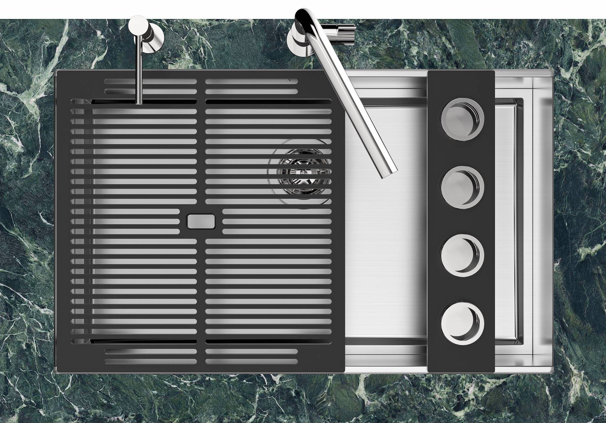 Раковина из нержавеющей стали с одной чашей Foster Quadra Evo ARCH-00151399 - Вид №3