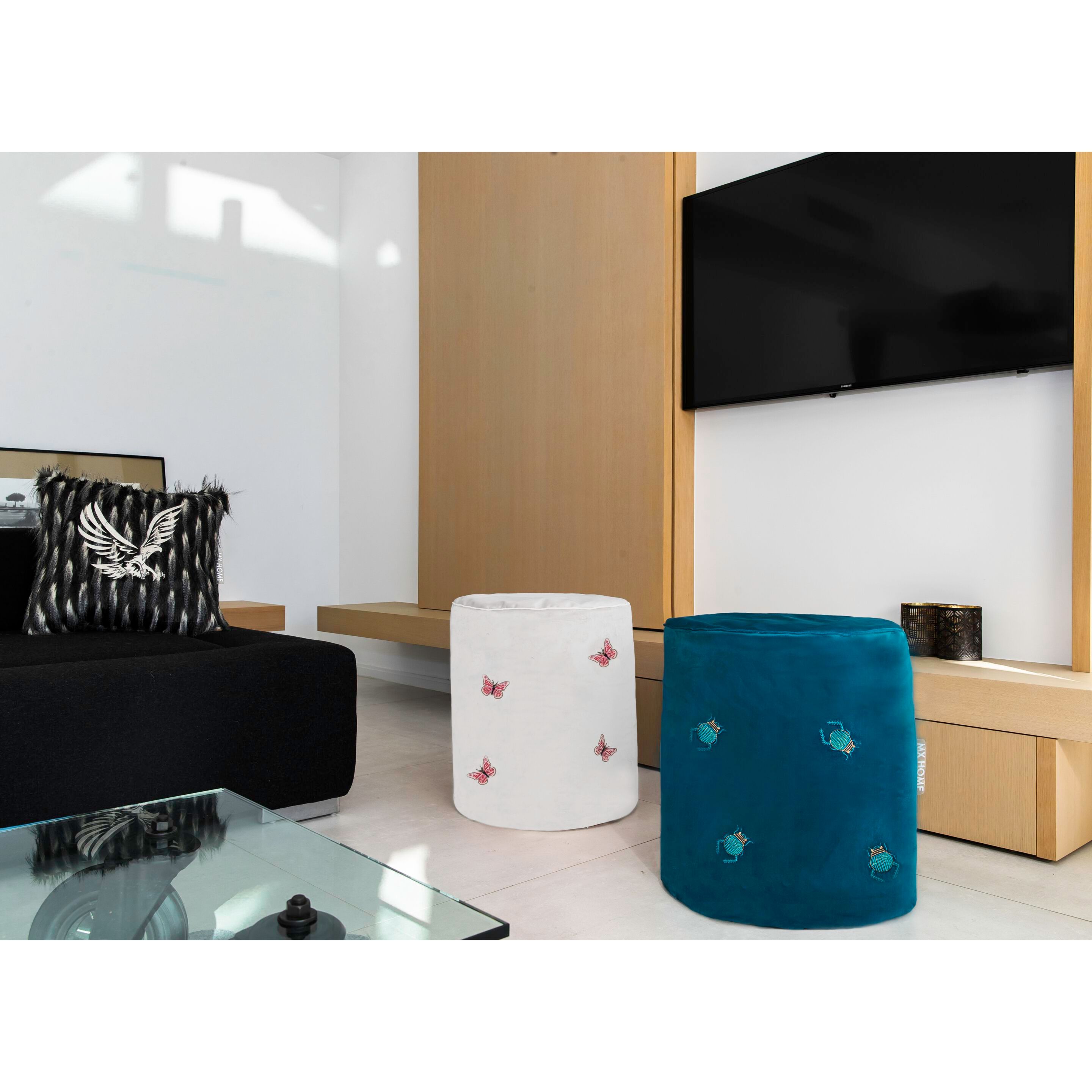 Круглый бархатный пуф MX HOME Velours ARCH-00003098