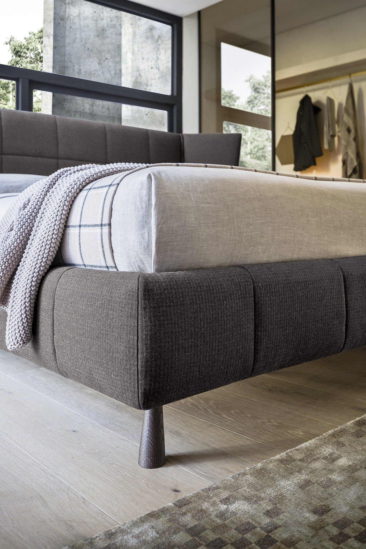 Двуспальная кровать для хранения ткани с мягким изголовьем Felis Bedstories ARCH-00113274 - Вид №5