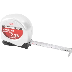 Рулетка Matrix Magnetic с магнитным наконечником, 7.5 м x 25 мм