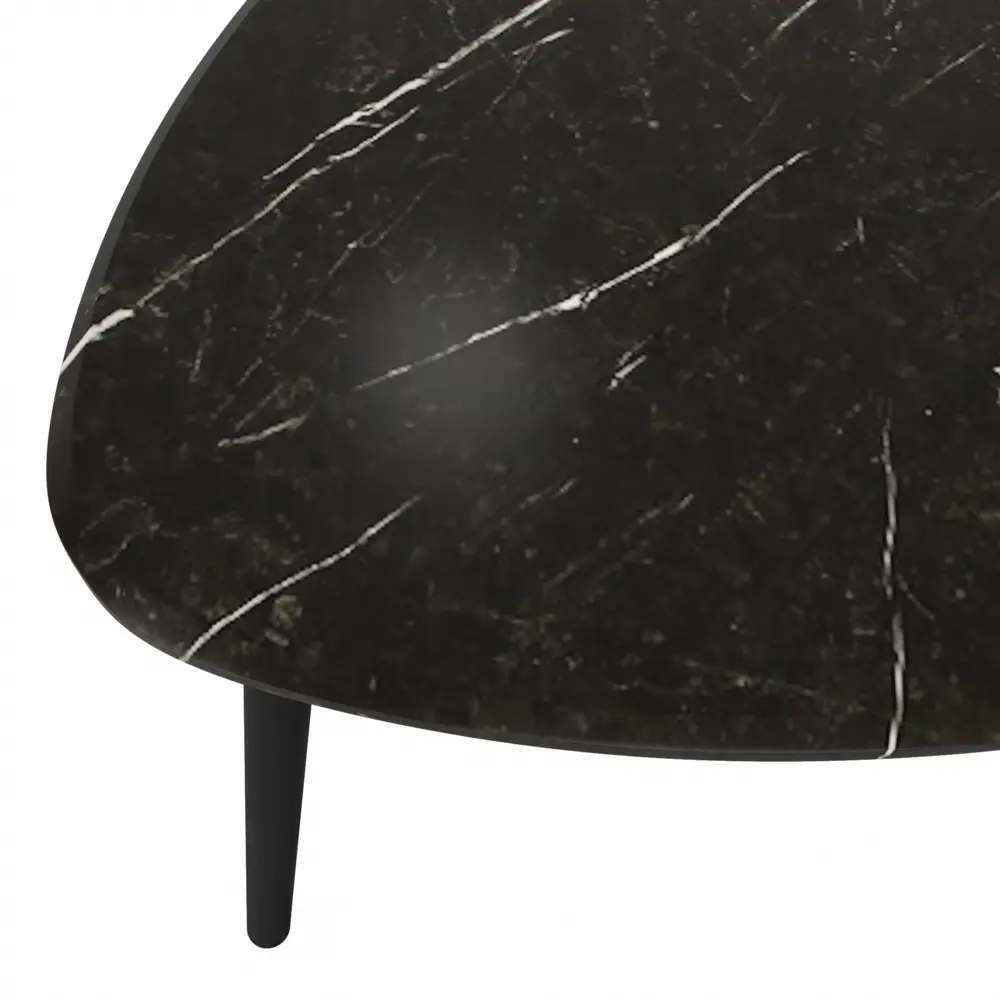 Журнальный столик треугольный 58x55 см черный SEASONS STLM-2085152 - Вид №1