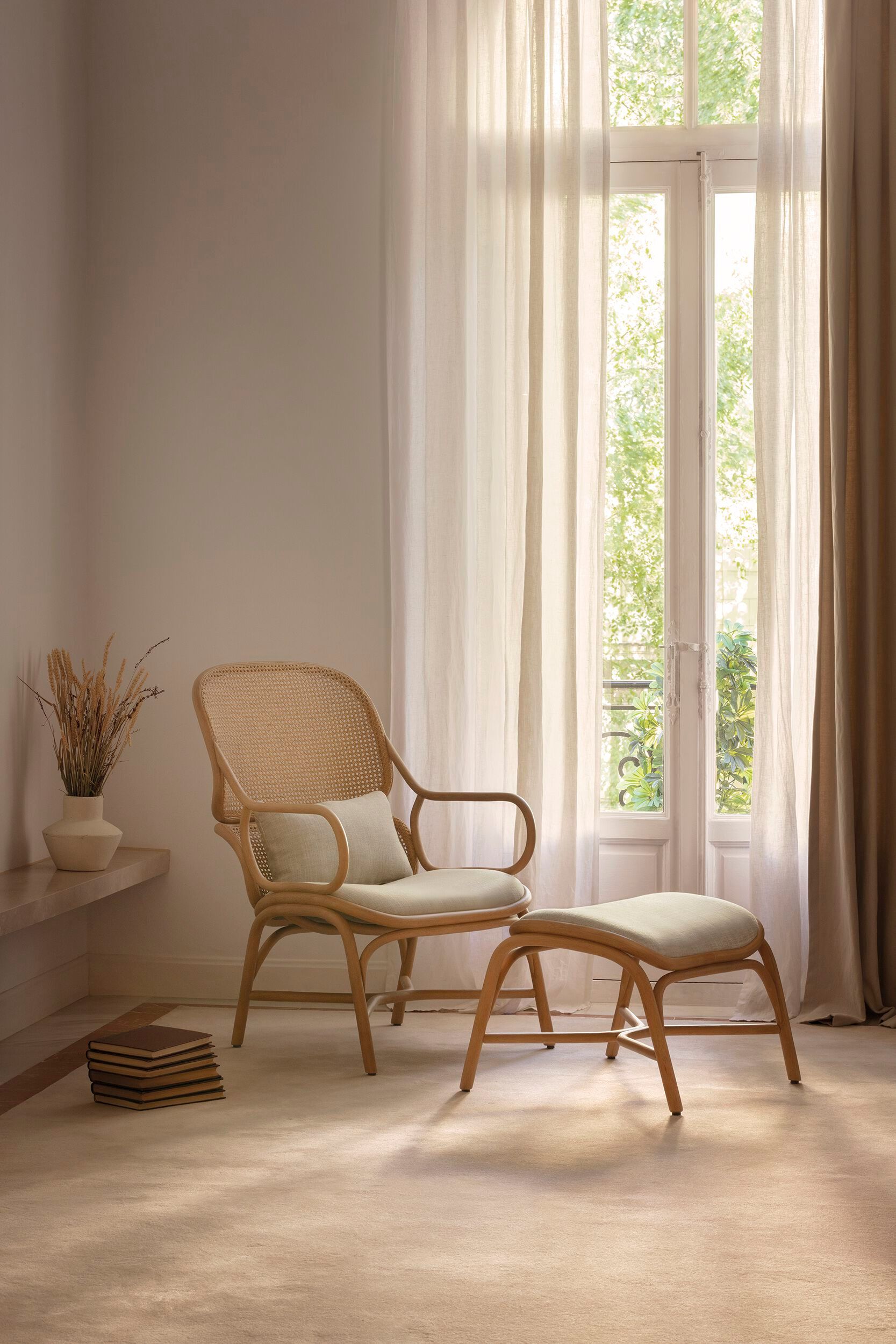 Кресло из ротанга с подлокотниками EXPORMIM рамки ARCH-00059150 - Вид №2