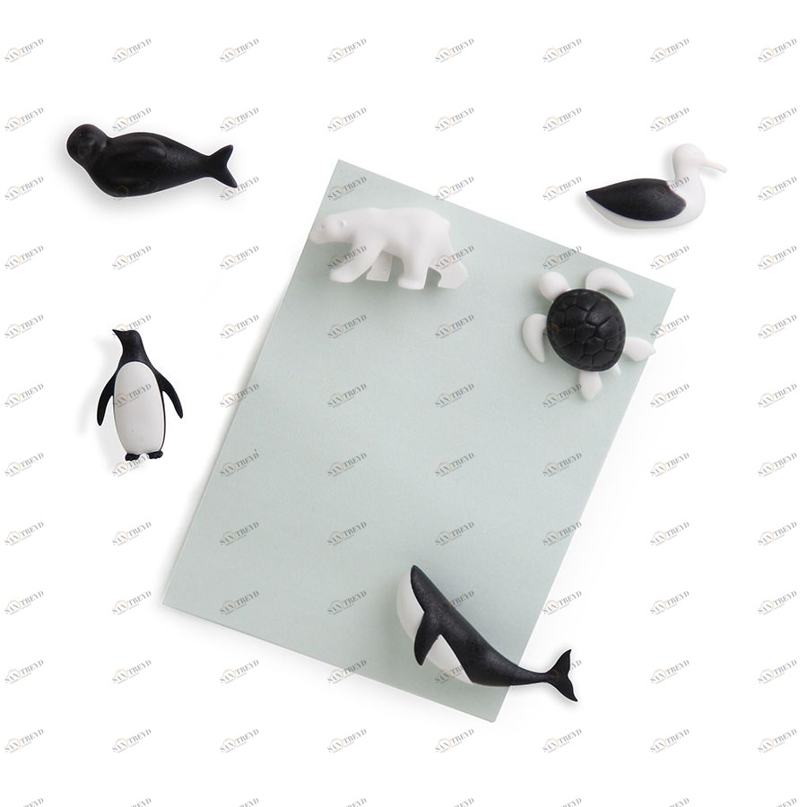 Набор из 6 магнитов для холодильника Save the Ocean Qualy QL10311BKWH