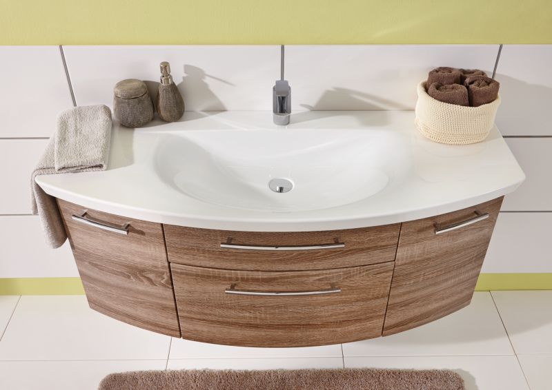 WUA35147M(786/186) Puris Classic Line, тумба под раковину 1400 мм, цвет дуб трюфель