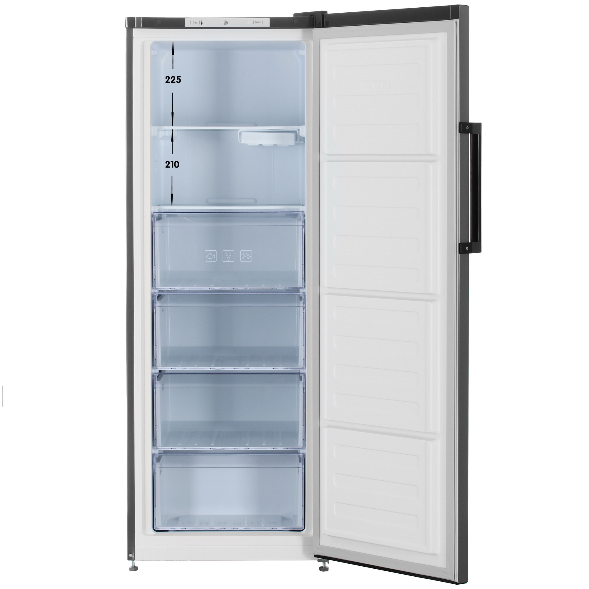 5478131 Морозильный шкаф  Beko RFSK215T01G серый STDN-0133312 - Вид №1